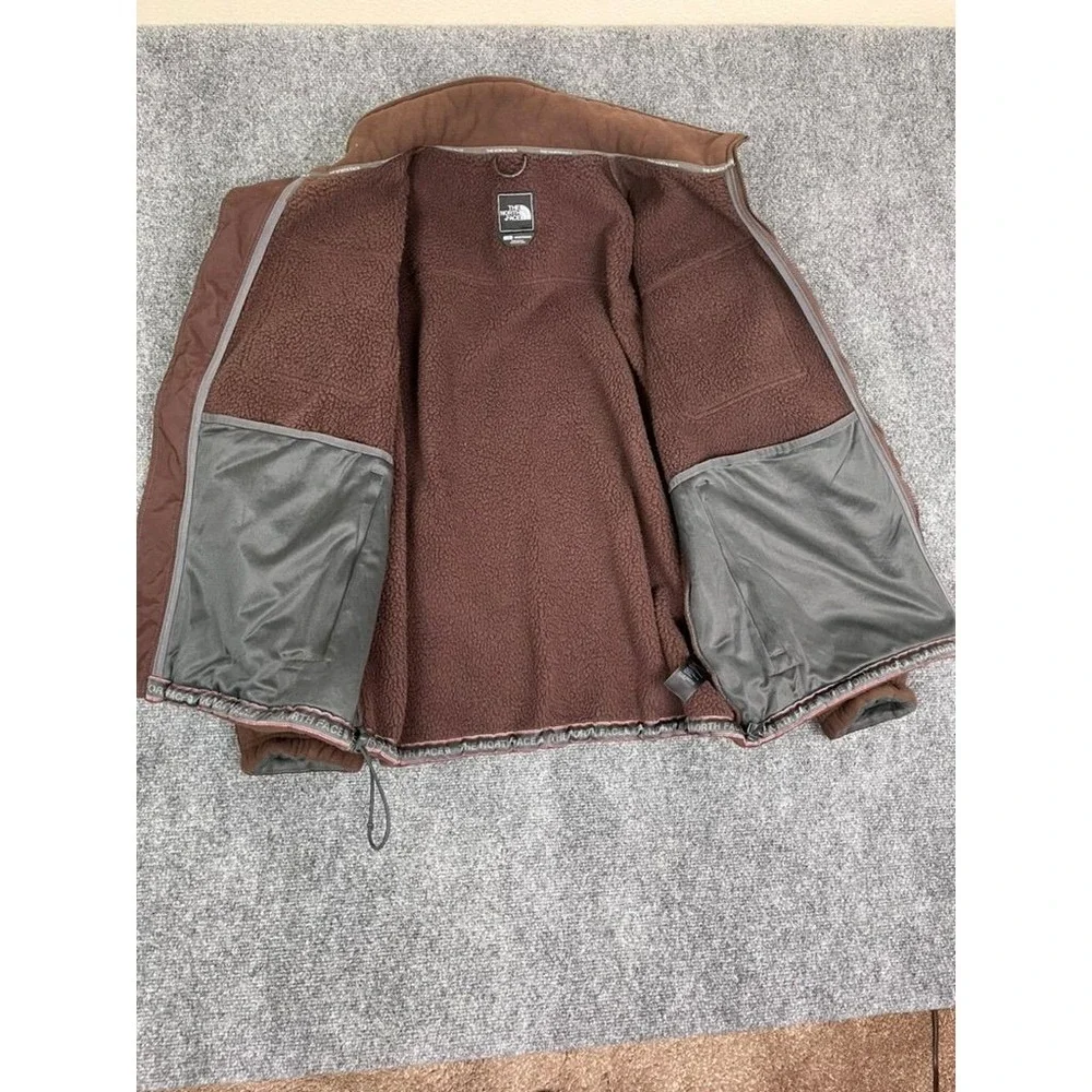 Vintage The North Face Salinas Jacket Heavyweight Fleece Brown Mens Large Denali